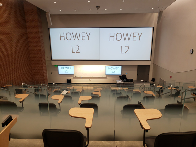 Classroom L02 in Joseph H. Howey