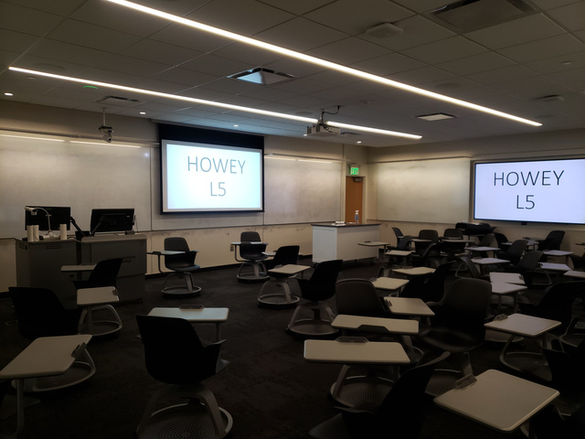 Classroom L05 in Joseph H. Howey