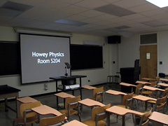 Classroom S204 in Joseph H. Howey